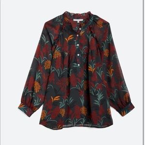 Floral long sleeve top